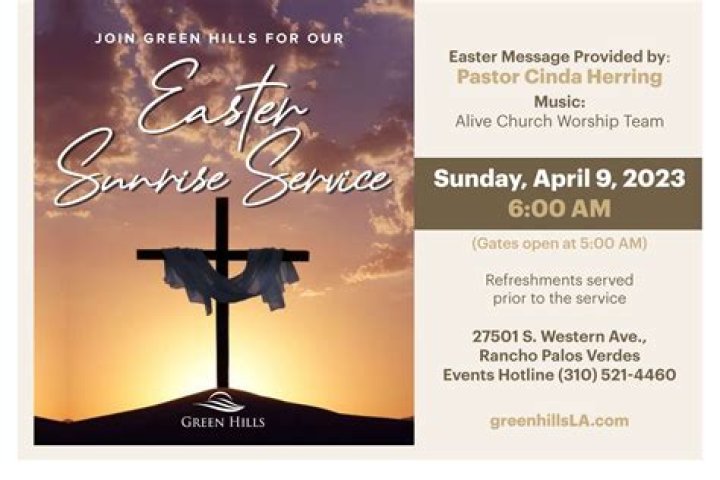 The Origin Of The Easter Sunrise Service ·